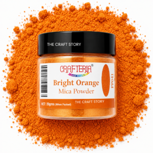 Bright Orange Pearl Mica Powder 20 Gram
