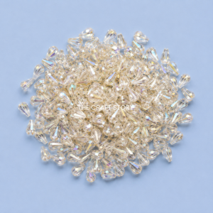 White Half Cone Beads ( 15 Grams )