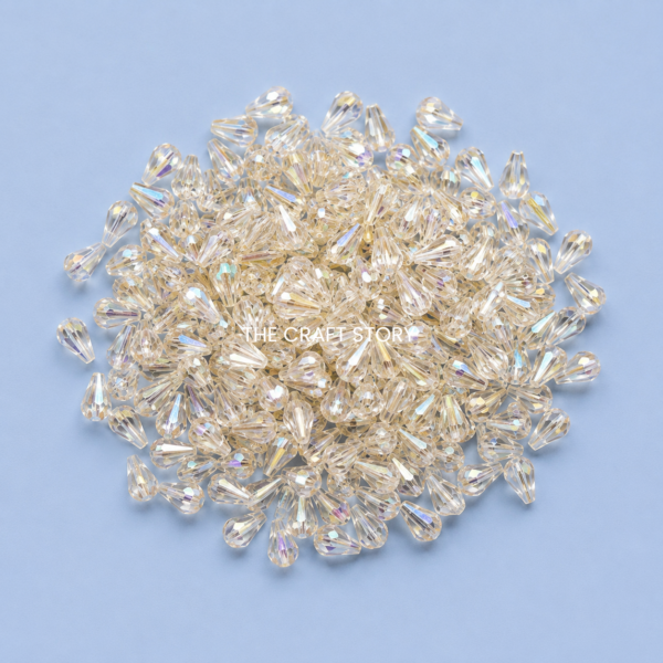 White Half Cone Beads ( 15 Grams )