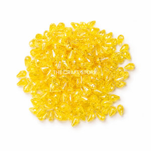 Yellow Half Cone Beads ( 15 Grams )