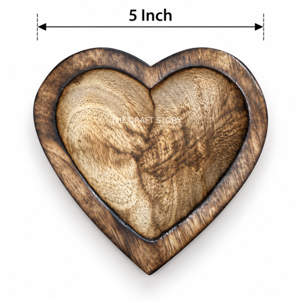 5 Inch Heart Bowl For Candle